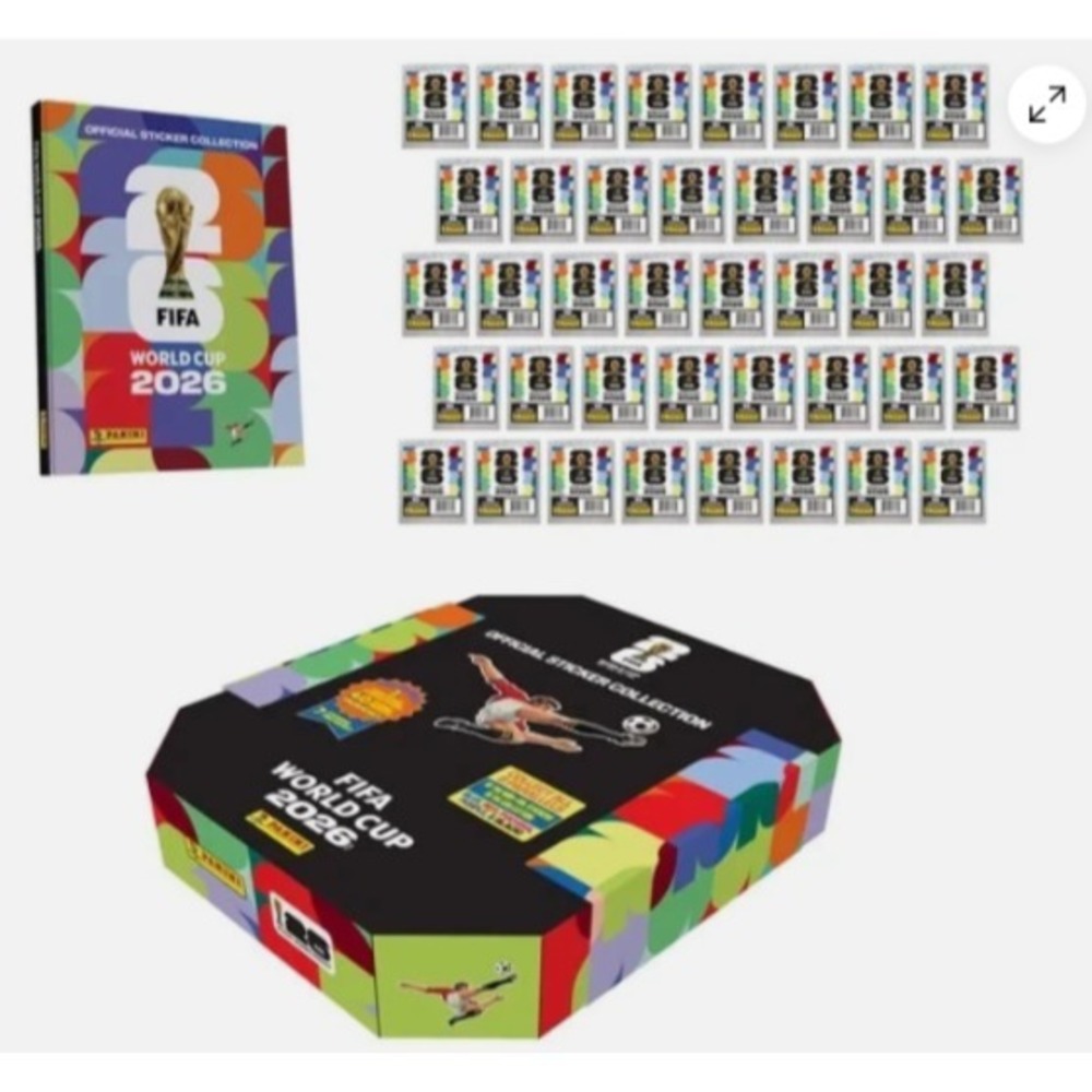 Panini FIFA World Cup 2026 Sticker Stadium Box Sealed Hard Book 40 Packs NEW